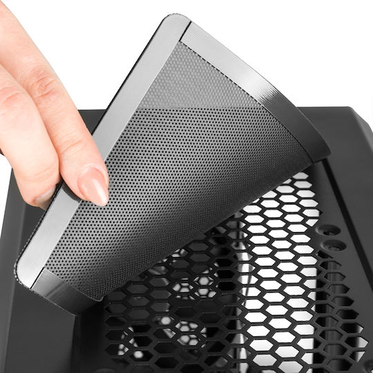 Modecom Oberon Pro Glass Gaming Middle Tower Carcasă PC cu Deschidere Laterală Neagră