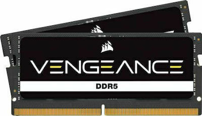 Corsair Vengeance 64GB DDR5 RAM cu 2 module (2x32GB) și Viteză 4800 pentru Laptop