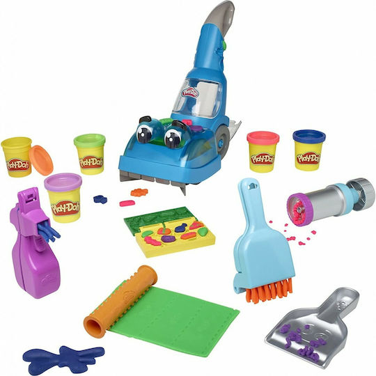Hasbro Плей-Доу Пластелин - Игра Zoom Vacuum & Clean Up за 3+ Години 5 Бр