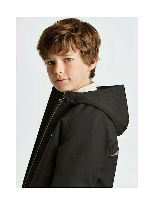 Mayoral Kids Casual Jacket short Hooded Black