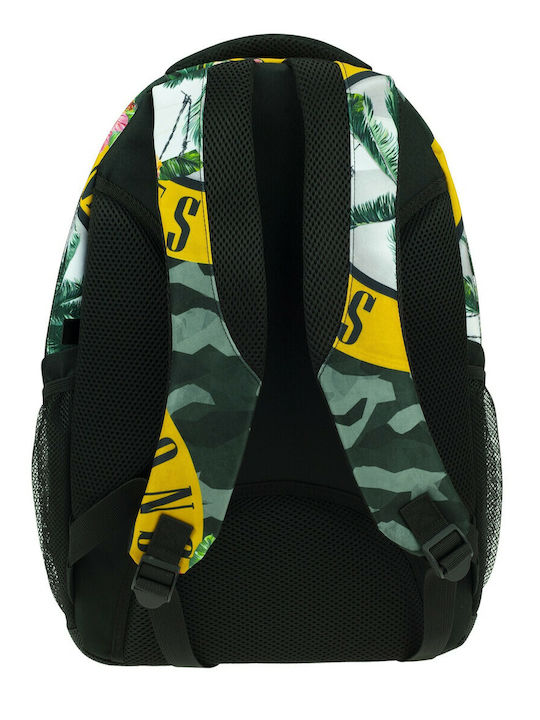 Maui & Sons School Bag Backpack Elementary, Elementary Multicolour with Water Bottle Holder 30Liters