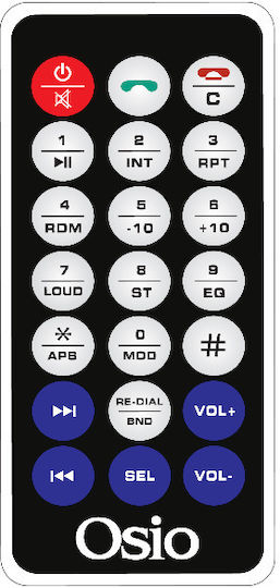 Osio ACO-4530 UBT Car Radio 1 DIN (Bluetooth/USB)