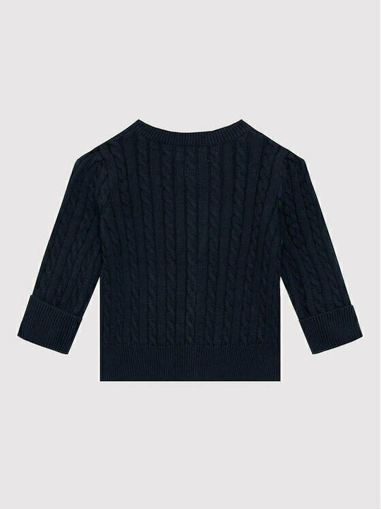 Ralph Lauren Kids Cardigan Knitted Navy Blue