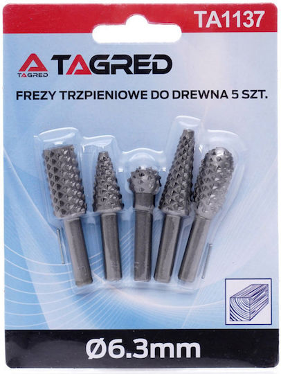 Tagred Set Freze Lemn Set Freze pentru Metal \ Lemn 6.3mm 5buc