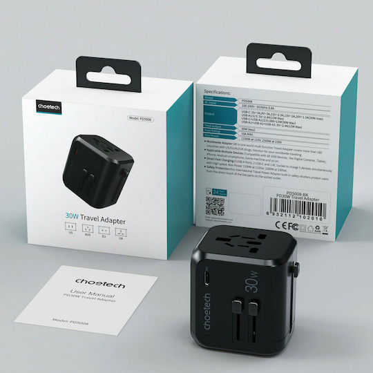 Choetech PD5008 Адаптер за контакт от Универсален в Универсален