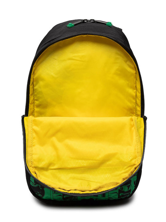 LEGO Ninjago School Bag Backpack Elementary, Elementary Green with Water Bottle Holder 18Liters