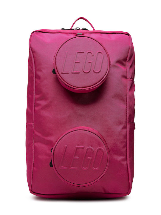 Lego Brick 1x2 School Bag Backpack Elementary, Elementary in Fuchsia color 18lt