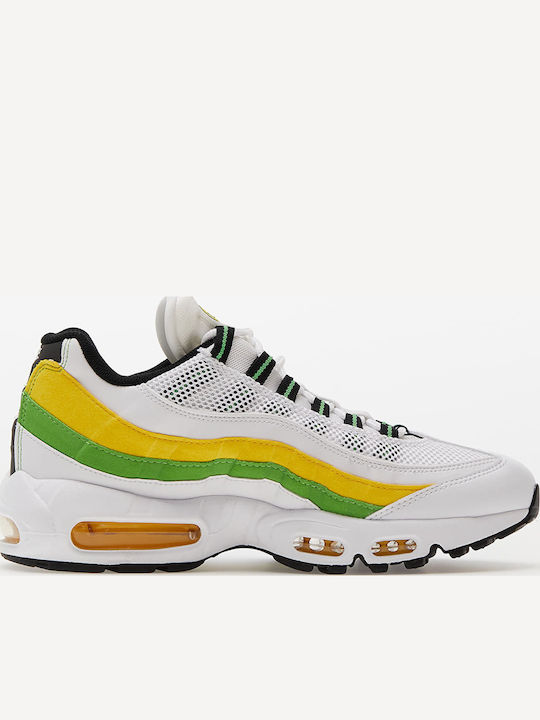 Air Max 95 Men's Sneakers White Black Green Apple Tour Yellow