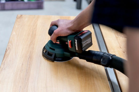 Metabo Powermaxx SXA 12-125 BL Έκκεντρο Τριβείο Χούφτας 125mm Μπαταρίας 12V Solo με Ρύθμιση Ταχύτητας και με Σύστημα Αναρρόφησης