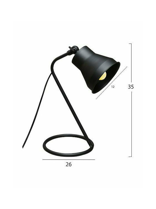 HomeMarkt Mimi Decorative Lamp with Socket for Bulb E14 Black