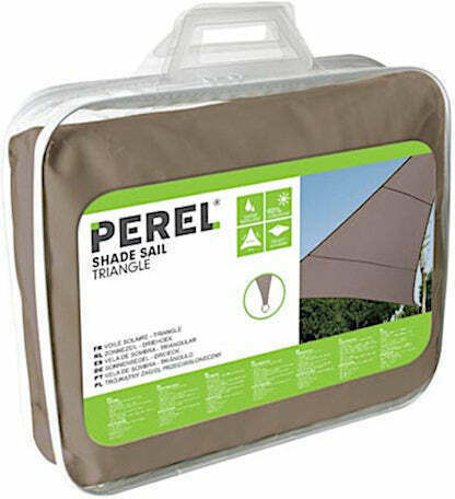 Perel Квадратно Shade Sail Кафяв 3.6x3.6m
