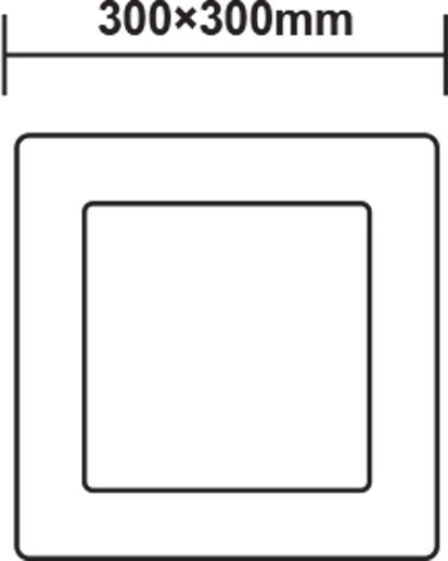 Aca Platz Draußen LED Panel 24W mit Warmes Weiß Licht 3000K