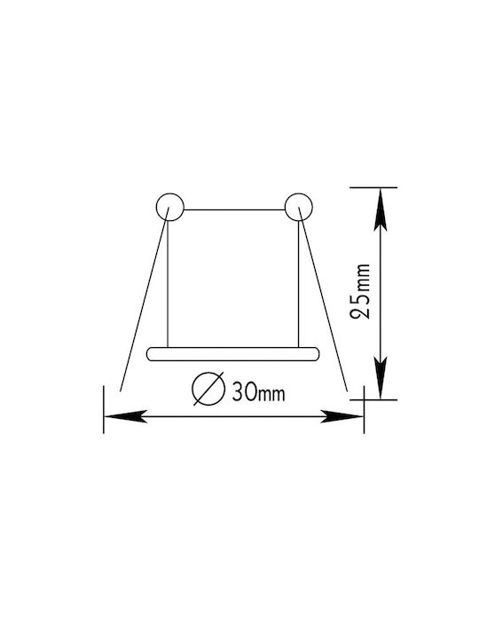 Aca Rund Metallisch Einbau Spot mit Fassung G4 Silber 3.4x3.4cm.