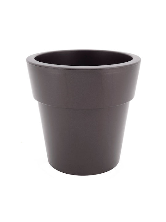 Viomes Linea Саксия Пластмаса Taupe 25x25x24см.