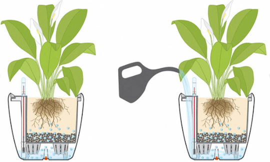 Lechuza Classico Premium Self-watering Pot Plastic 28x28x26cm.