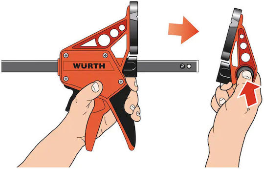 Wurth 0714662700 Klemme Auslöser mit maximaler Öffnung von 700mm mm