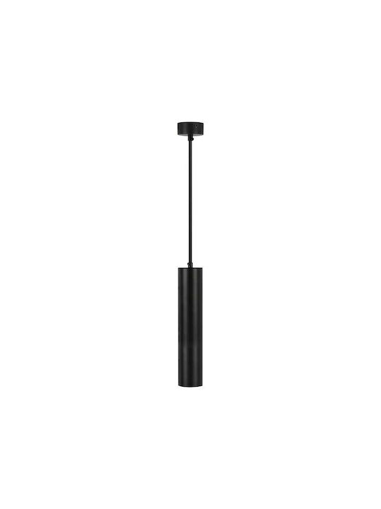 V-TAC Висящо Осветително Тяло Черен с Цокъл GU10 6x30x30см.