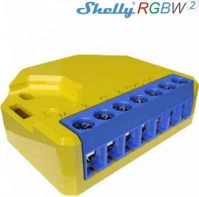 Shelly Smart Ενδιάμεσος Διακόπτης Wi-Fi σε Κίτρινο Χρώμα