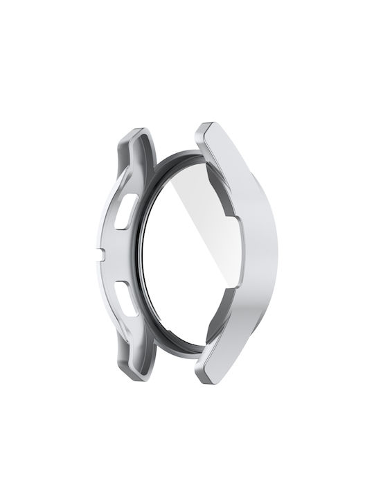 Samsung Plastic Case with Glass in Silver color for Galaxy Watch 4 40mm