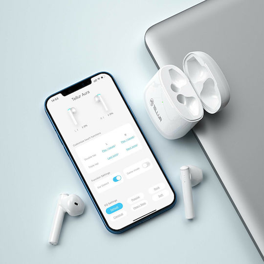 Tellur TLL511421 In-Ear Bluetooth-Freisprecheinrichtung Kopfhörer mit Ladeetui Weiß