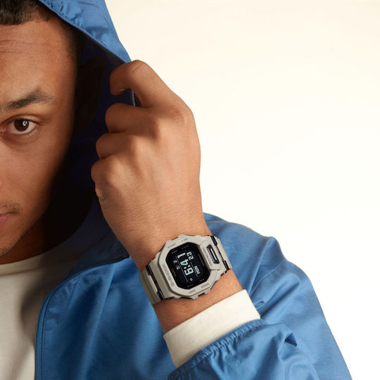 Casio G Shock Step Tracker Bluetooth 46mm Αδιάβροχο Smartwatch (Γκρι)