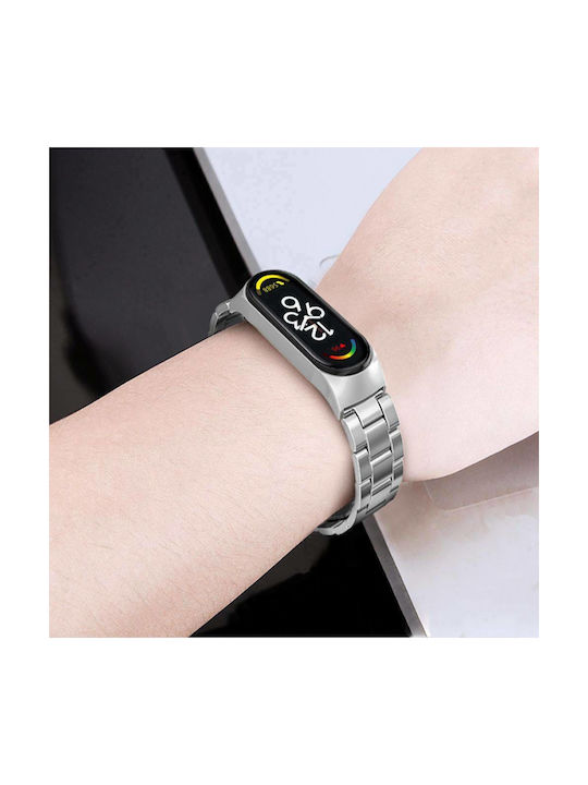 Tech-Protect Armband Rostfreier Stahl Schwarz (Smart Band 7)