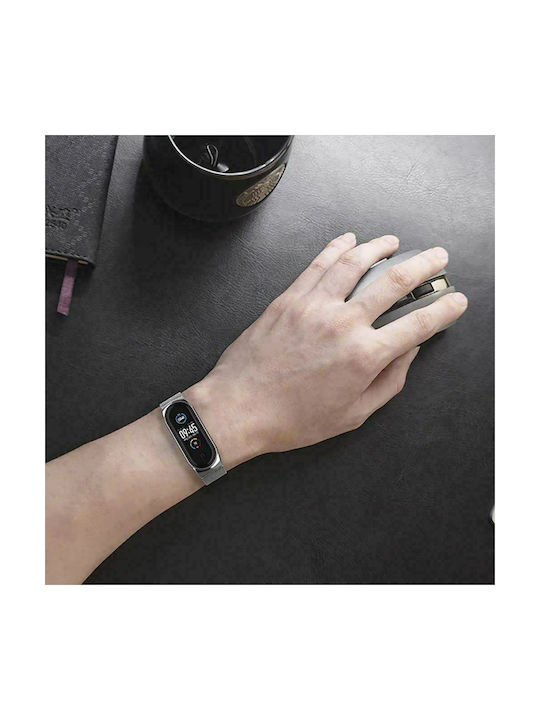 Tech-Protect Armband Rostfreier Stahl Schwarz (Smart Band 7)