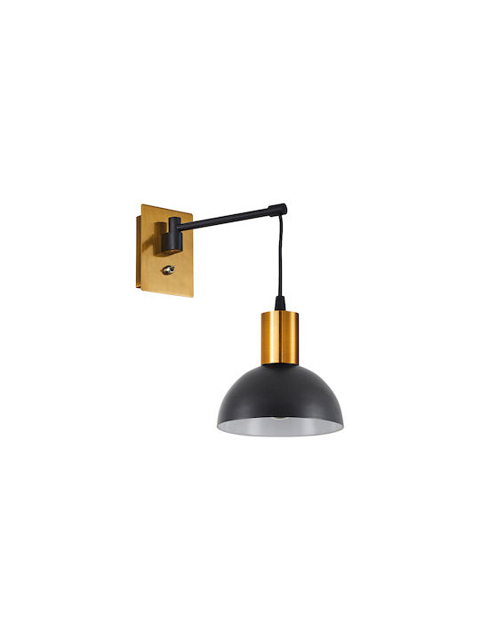 Home Lighting Modern Wandleuchte mit Fassung E27 Gold Breite 15cm