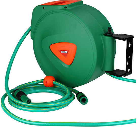 Bakaji Automatic Wall-Mounted Garden Hose Box Set with 20m Hose