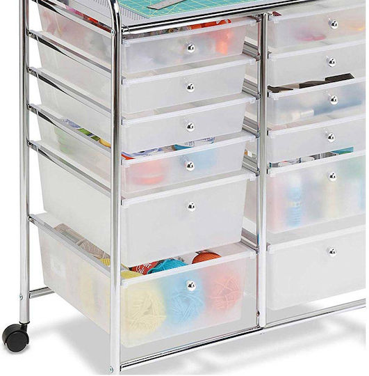 Storage Drawer from Metal and Plastic M39xW60xH76cm