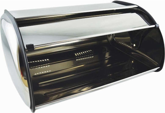 Кутия за хляб с капак Inox Сребриста 34x24x24см Кутия за хляб с капак Inox Сребриста 34x24x24см