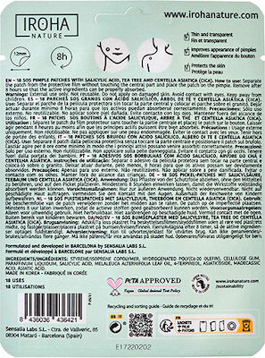 Iroha Nature SOS Pimple Patches Gesichtsmaske für das Gesicht für Reinigung 18Stück