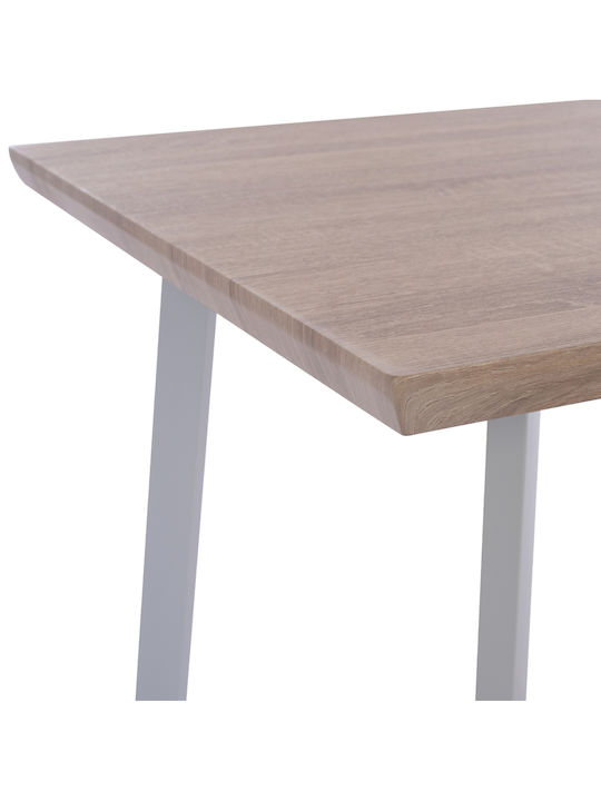 Ofira Wooden Dining Room Table with Metal Frame 140x80x76cm