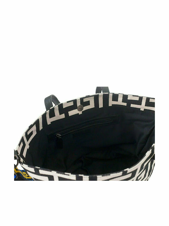 Calypso II Δερμάτινη Γυναικεία Τσάντα Shopper Ώμου Μπεζ