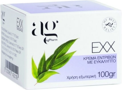 Ag Pharm Exx Cremă de Masaj cu Eucalipt pentru Ameliorarea Răcelii 100gr