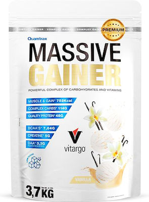 Quamtrax Nutrition Premium Massive Gainer Vitargo cu Aromă de Vanilie 7kg