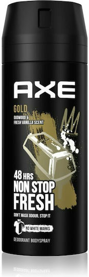 Axe Gold Oud Wood & Fresh Vanilla Αποσμητικό 48h σε Spray 150ml