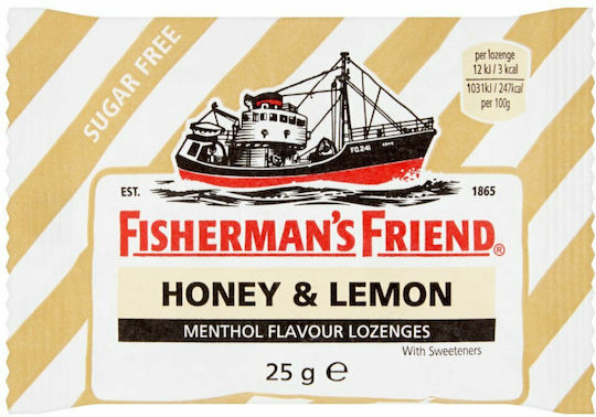 Fisherman's Friend Original Παστίλιες Χωρίς Ζάχαρη Μέλι & Λεμόνι 25gr