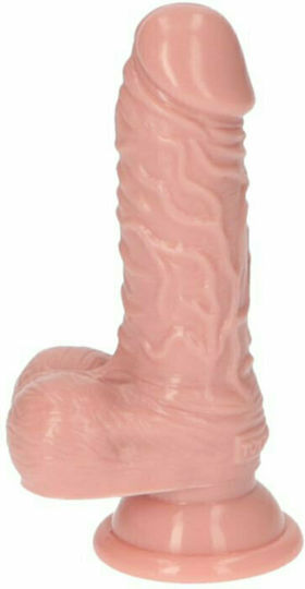 Toyz4lovers Leo Dildo Realistisches Dildo mit Hoden und Saugnapf Flesh 10cm