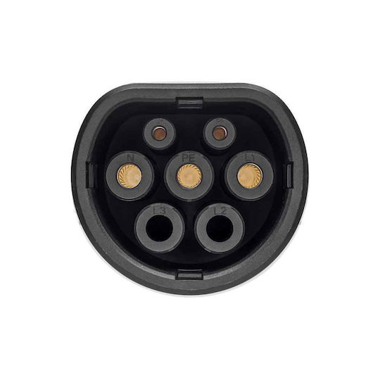 Electric Car Three-phase Charging Station Cable 5m Type 2 - Type 2 EV-CB-T2-32-3P-W