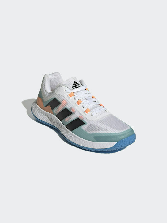 Adidas Forcebounce Ανδρικά Αθλητικά Παπούτσια Βόλεϊ Cloud White / Core Black / Pulse Blue