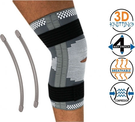 Adco Elastic Knee Brace with Pads and Hole 1pc 05265