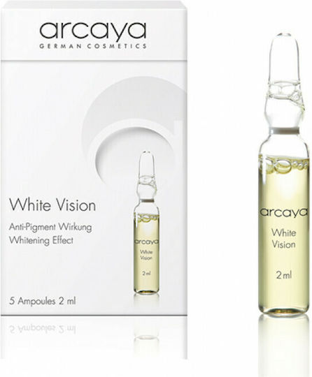Arcaya White Vision Ampoules 5x2ml Anti-aging Serum Face with Vitamin C for Radiance & Revitalization 5x2ml