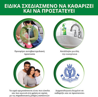 Dettol Moisture Aloe Vera & Milk Proteins Refill Крем сапун 250мл