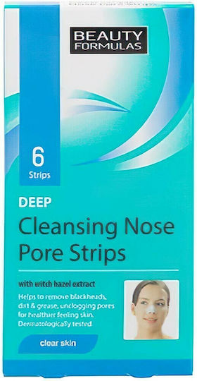Beauty Formulas Deep Cleansing Nose Pore Strips Gesichtsmaske für das Gesicht für Reinigung 6Stück