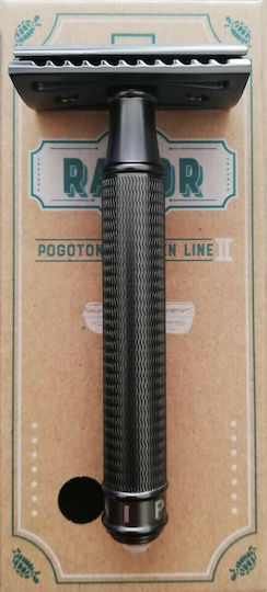 Nipavo Pogotonomia Men Line II Closed Comb Safety Razor Black Finish