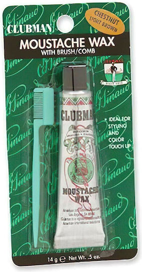 Clubman Wax for Mustache Brown 14gr