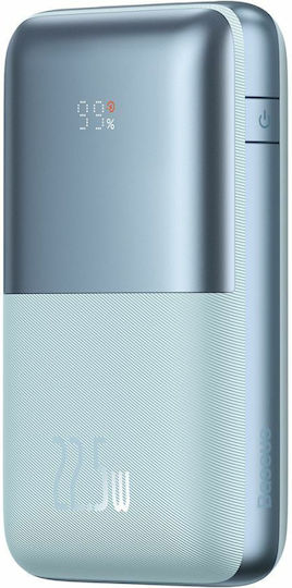 Baseus Bipow Pro Power Bank 20000mAh 22.5W με 2 Θύρες USB-A και Θύρα USB-C Power Delivery Μπλε