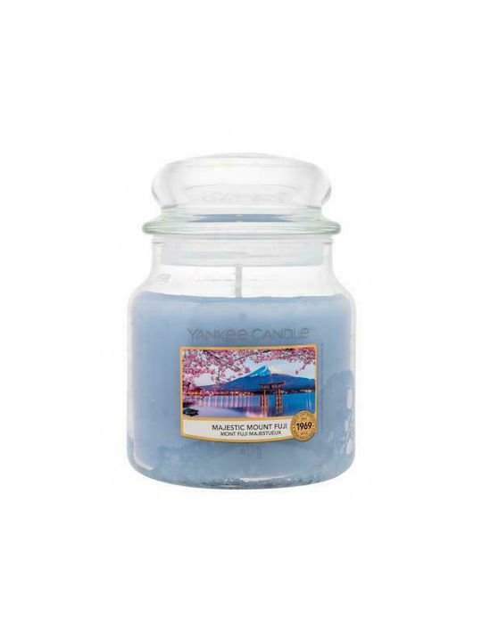 Yankee Candle Scented Candle Jar with Scent Majestic Mount Fuji Light Blue 411gr 1pcs