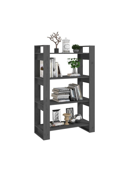 Bibliotecă Gri 80x35x125 cm